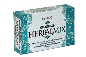 Аюрведическое мыло с Глицерином и маслом Дурвади Synaa Ayurveda Herbal Mix