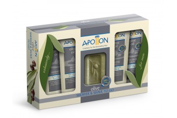 Подарочный набор для мужчин для душа и бритья Apollon Shower & Shave To Go Kit (T-2)
