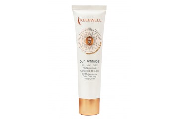 Тонирующий солнцезащитный СС крем Keenwell CC multi-protective color correcting facial cream SPF50