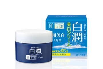 Осветляющий крем с арбутином Hada Labo Shirojyun Medicated Whitening Cream