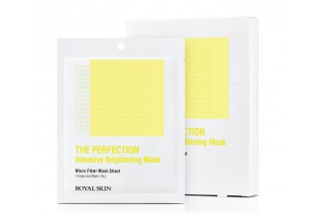 Набор интенсивно осветляющих масок из микрофибры ROYAL SKIN THE PERFECTION Intensive Brightening Mask Set