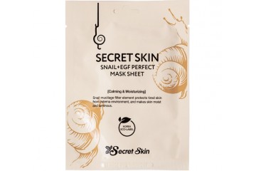 Листовая маска для лица с муцином улитки Secret Skin Snail+EGF Perfect Mask Sheet (SS-36)