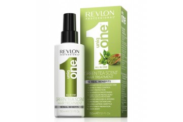 Спрей-маска для ухода за волосами с ароматом зеленого чая Revlon Professional Uniq One Green Tea Scent Treatment