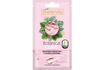 Маска для лица с розовой глиной Bielenda Botanical Clays Vegan Face Mask Pink Clay
