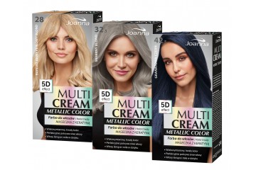 Стійка фарба для волосся Joanna Multi Cream Metallic Color
