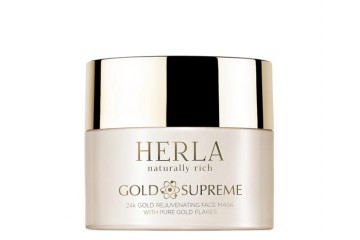 Маска для лица Herla Gold Supreme 24K Gold Rejuvenating Face Mask With Pure Gold Flakes