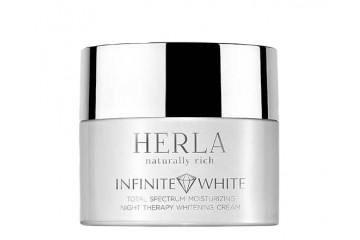 Ночной крем для лица Herla Infinite White Total Spectrum Moisturizing Night Therapy Whitening Cream