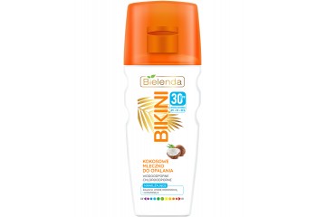 Солнцезащитное молочко для загара Bielenda Bikini Coconut suntan milk SPF 30