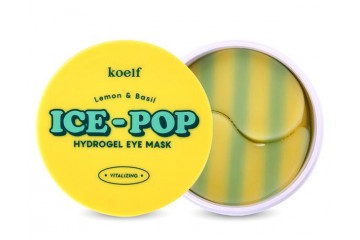 Гидрогелевые патчи для глаз с лимоном и базиликом KOELF Lemon & Basil Ice-Pop Hydrogel Eye Mask