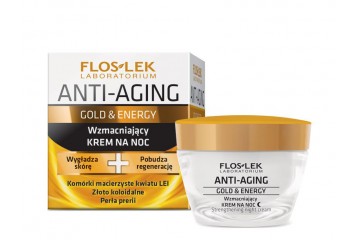 Ночной укрепляющий крем Floslek Anti-Aging Gold & Energy Strengthening night cream