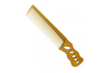 YS-238 Расческа для стрижки Y.S.PARK Professional Short Hair Straight Barber Comb - Camel