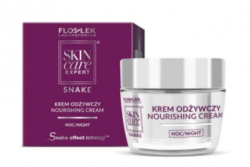 Питательный ночной крем для лица Floslek Skin care expert Snake Nourising cream