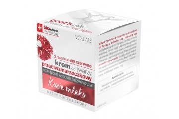 Козье молоко и красные водоросли крем для лица Vollare Cosmetics Anti-wrinkle face cream with tara tree and red algae
