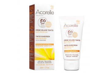 Солнцезащитный крем для лица с эффектом тонирования Acorelle Tinted Sunscreen High Protection SPF 50
