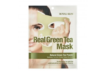 Листовая маска для лица с зеленым чаем ROYAL SKIN Real Green Tea Mask
