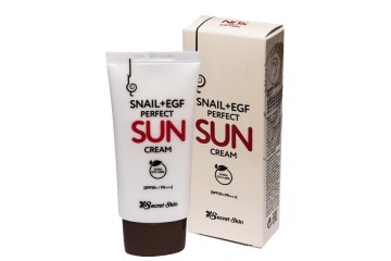 Солнцезащитный крем для лица с муцином улитки Secret Skin Snail+EGF Perfect Sun Cream SPF50+ PA+++ (SS-07)
