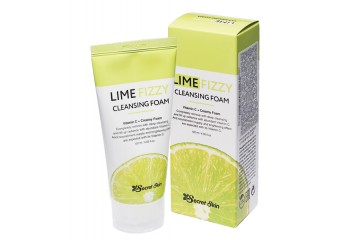 Пенка для умывания с экстрактом лайма и витамином С Secret Skin Lime Fizzy Cleansing Foam (SS-18)