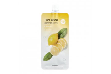УЦЕНКА: Ночная маска с экстрактом лимона Missha Pure Source Pocket Pack Lemon