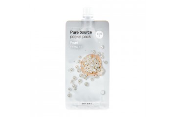 УЦЕНКА: Ночная маска с экстрактом жемчуга Missha Pure Source Pocket Pack Pearl