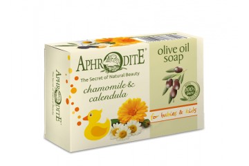 Оливковое мыло Ромашка и Календула AphrOditE Olive oil Chamomile & Calendula (Z-80)