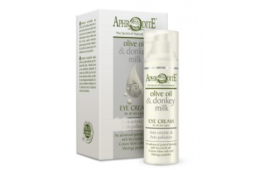 Антивозрастной защитный крем для кожи вокруг глаз AphrOditE Olive oil & Donkey milk Eye cream (D-18)