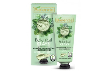 Крем для лица с зеленой глиной Bielenda Botanical Clays Vegan Day Night Cream Green Clay