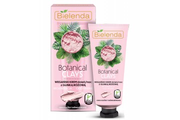 Крем для лица с розовой глиной Bielenda Botanical Clays Vegan Day Night Cream Pink Clay