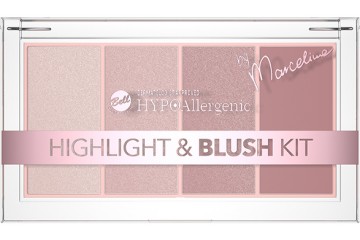 Палетка хайлайтеров и румян Bell Cosmetics HYPOAllergenic Highlight&Blush Kit