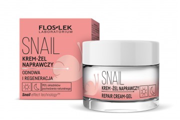 Крем-гель для лица со слизью улитки Floslek Snail Day & Night Repair Cream Gel