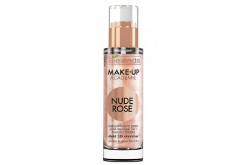Подсвечивающий праймер для лица Bielenda Make-Up Academie Nude Rose3D shimmer Primer & Glow booster