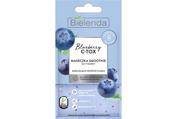 Маска-смузи черника с витамином С Bielenda Blueberry C-Tox Smoothie Mask Moisturizing & Illuminating