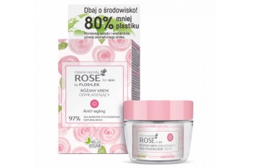 Дневной крем от морщин с розой Floslek ROSE for skin Rejuvenating rose cream
