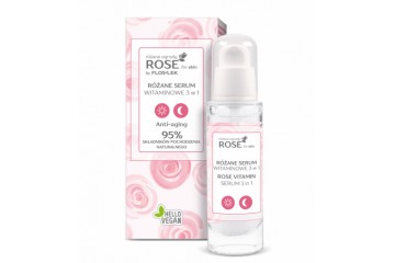 Сыворотка от морщин с розой Floslek ROSE for skin Rose vitamin serum 3 in 1