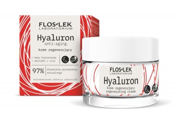 Антивозрастной ночной крем для лица с гиалуроновой кислотой Floslek Hyalluron Anti-Aging Regenerating Night cream