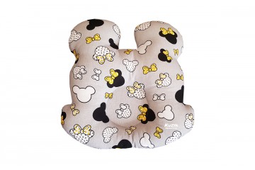 Подушка ортопедическая для новорожденных Мини маус с желтыми бантиками и облачка 3+ мес. Kuzya Production