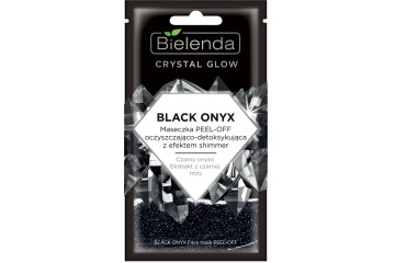 Очищающая и детоксифицирующая маска PEEL-OFF с мерцающим эффектом Bielenda Crystal Glow Black Onyx