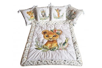 Львенок и зверята набор в детскую кроватку Kuzya Production