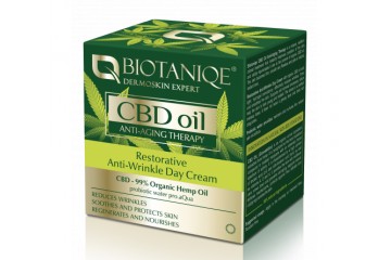 Дневной крем от морщин Biotaniqe CBD oil Restorative Anti-Wrinkle Day Cream