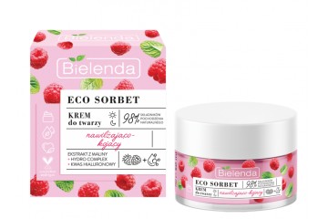 Увлажняющий и успокаивающий крем для лица Bielenda Eco Sorbet Raspberry moisturizing and soothing cream