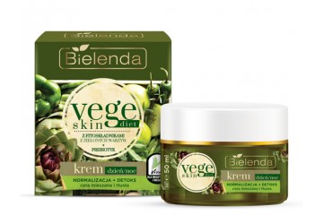 Крем для комбинированной и жирной кожи лица Bielenda Vege Skin Diet Face cream for mixed and greasy skin