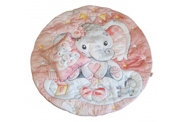 Детский игровой коврик Слоненок на розовом Kuzya Production