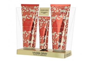 Набор подарочный для ухода за телом Vivian Gray Red Christmas Set Shower gel - Body Lotion - Hand Cream