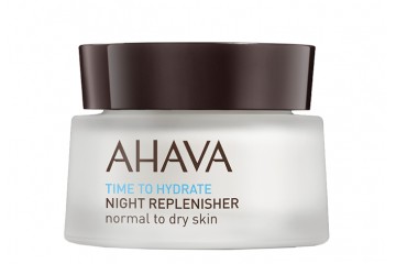 Восстанавливающий ночной крем для нормальной и сухой кожи лица Ahava Time To Hydrate Night Replenisher Normal to Dry Skin