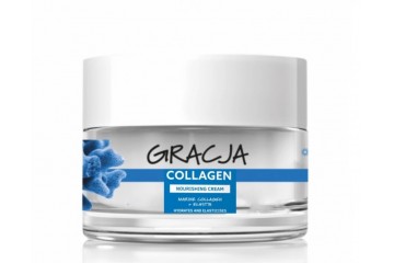 Поживний крем проти зморшок з морським колагеном та еластином Miraculum Gracja Collagen Nourishing Cream