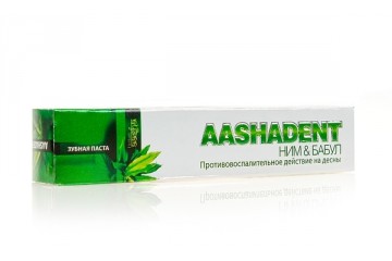 Зубная паста Аашадент Ним-Бабул Aasha Herbals