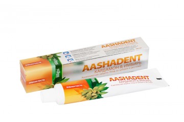 Зубная паста Аашадент Кардамон-Имбирь Aasha Herbals
