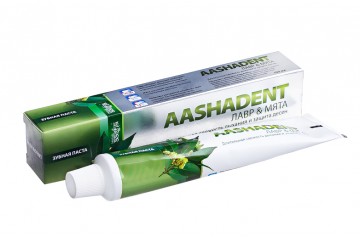 Зубная паста Аашадент Лавр и Мята Aasha Herbals