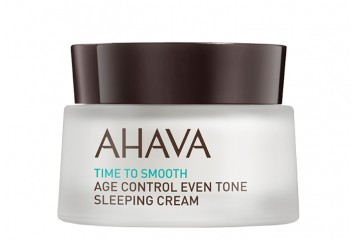 Ночной восстанавливающая крем выравнивающий тон кожи Ahava Time to smooth Age control Even tone sleeping cream