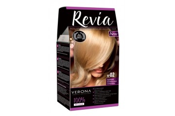 02 Светлый блонд - Стойкая краска для волос Revia Verona Cosmetics