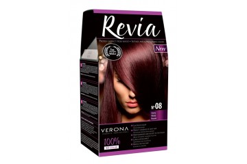 08 Вишня - Стойкая краска для волос Revia Verona Cosmetics